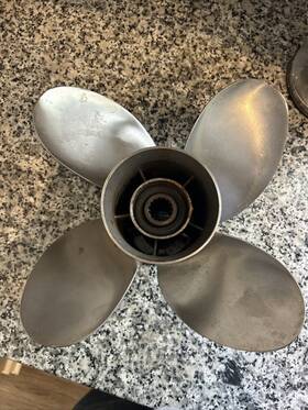 Ptr4r18pym90 Powertech 4 Blade Propeller Stainless Steel