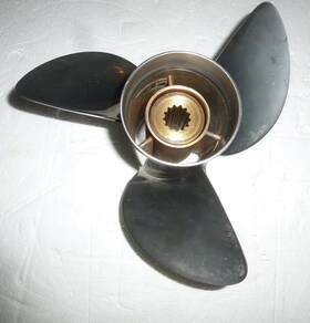 Scb3r14pys50 Powertech Scb3 10 3/8 Inch X 14p Ss Propeller Yamaha Honda
