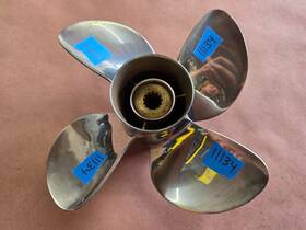 Srd4r12pys50 Powertech 4 Blade 11 1/4 Inch X 12p Srd4 Ss Prop Yamaha Suzuki P11134