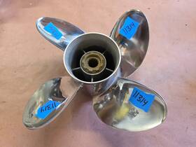 Un200ofs4r21p Powertech 4 Blade 15 1/4 Inch X 21p Ofs4 Ss Prop Mercury 4.75 P11314