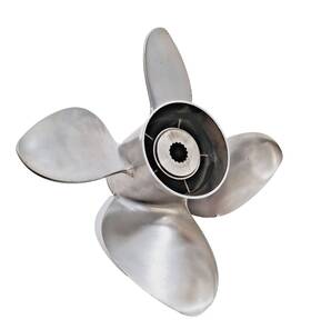 Rxb4r165ym90 Powertech Yamaha 13.25 X16 Propeller 4 Blade Good Shape