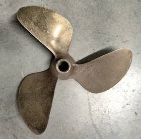 5345 Prop Shop 99 Seattle Boat Propeller 3 Blade Brass 10 Inch Diameter