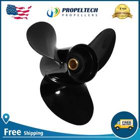 58100-95500-019 Propeltech Used 13 1/2 X 15 Aluminum Boat Propeller For Suzuki Engines 50-140hp Spline
