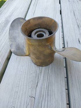 48-29655 Quick Silver -19 Brass Propeller