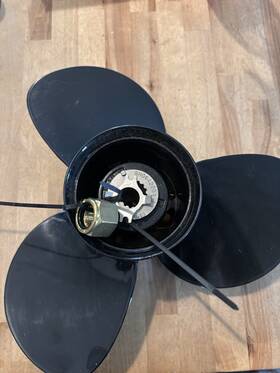 0a20208x Quicksilver 2 Boat Propellers 14 And 13.25 15 Spline 3 Blade Aluminum Prop