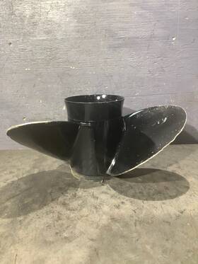 1918p21 Quicksilver Black Diamond Propeller -1918p21- 14 1/4x21p 3-blade Aluminum