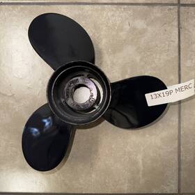 2058p19 Quicksilver Black Diamond 13x19 Pitch Aluminum Right Hand 3 Blade Propeller