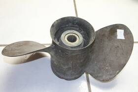 A2-23 Quicksilver 31450 48 13 3/4x 23p Mercury Brass 2 Blade Boat Propeller Rh