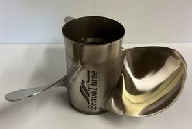 43-823666a60 Quicksilver Bravo 3 Stainless Prop Right Hand 14 1/4 Inch X 24 Pitch