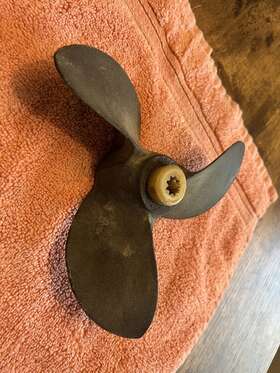 477265-1 Quicksilver Prop 8 Inch X 9 1/4p Propeller Fp477 Force Chrysler Spline