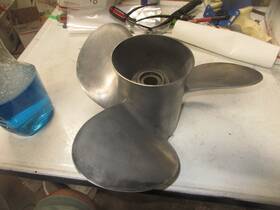 48-16319a4-21p Quicksilver Stainless Steel Prop - Left Hand 48-163115 A4 17p