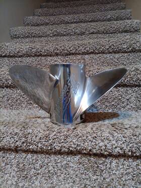 48-16550-25p Quicksilver Laser 2 Steel Propeller