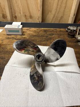 48-75772-24p Quicksilver 14 Inch X 24p Mercury Small Ear Chopper Prop Propellor Right Hand
