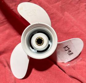48-84079m Quicksilver 9.25 X 12 Aluminum Propeller For Yamaha 9.9 - 20hp K398