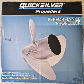 48-8m0103527 Quicksilver New Q4 Propeller Lh 4 Blade 14.6 Inch X 17p Ss Prop