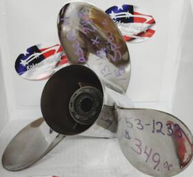 48-16994-24 Quicksilver 53-1233 Rebuilt Laser 2 Prop 13 1/2 X 24 Pitch 15 Spline