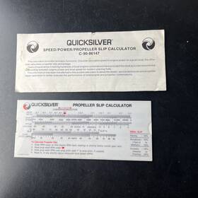 90-86147a1 Quicksilver Prop Slip Calculator