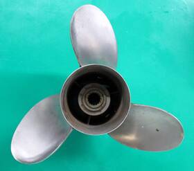 48-16550-25 Quicksilver Mercury 16550 Laser Ii Propeller 14 1/4 Inch X 25 Pitch Stainless 3 Bl. Rh