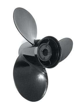10.625 Quicksilver Mercury & Mariner 745061018341 48-73134a40 Outboard Black Max Boat Propeller 10 5/8 X 12 P Inch