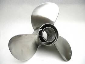 Qs3325 Quicksilver 15 1/2 X 24 Left Hand Ss Front 3 Blade Prop Fits Mercruiser Bravo Iii