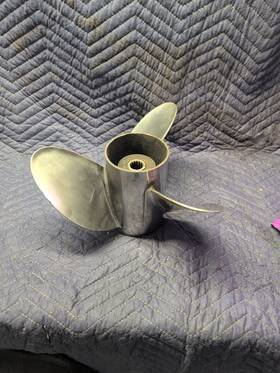 7922n Raker 14 1/2 X 28p Stainless Steel Propeller Omc Evinrude Johnson Left Hand