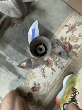 48-89799-19 Ron Hill Stainless Propeller 14.75 X 19 Cleaver / Semi Merc