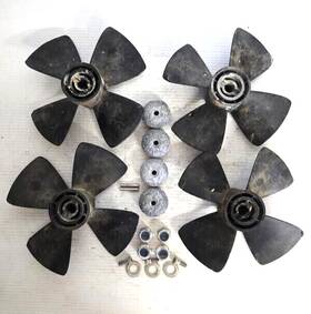 Sp75 Side Power Sp75/95 Side-power 4-blade Oil Fill Gear Leg Composite Propeller Kit For 55s/75t/95t