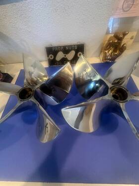 Os35r5n15 Signature Propellers Used Set 5 Blade Cleaver 14-3/4 X 35 15 Rake L And R