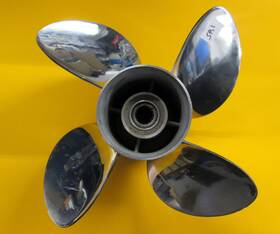 4ex14x25 Solas Stainless E4 X 14 25 Rtr Propeller Rh 15 Spline 4 3/8 Inch Od Clean Repaired