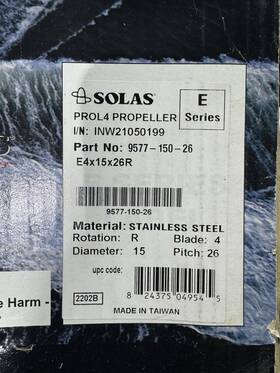 Prol4 Solas 9577- 150-26/9573- 26 Pitch Left/right Pair