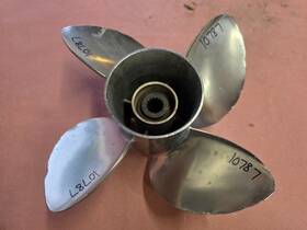 8x19rtr Solas E4x14 1/8x19rtr 4 Blade 14 1/8 Inch X 19p Ss Prop Yamaha 4.75 Needs Work Or Spare P10787