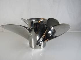 M1317 Stilleto 14417 Mercury Stainless Steel Prop Propeller 13 Inch 17p 4 Blade
