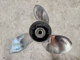 P10486 Suzuki 14 1/4 26p Inch X Stainless Propeller 15 Spline Mercury Hub 4.75
