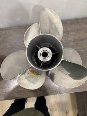 22.5r Suzuki 3x15.5 22.5f Contra Rotating Stainless Steel Boat Propeller Outboard Motors