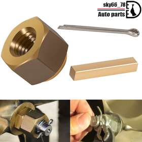 5008 Sy-auto Propellers Prop Nut Kit 1 Inch And 1-1/8 For Inboard Ski Surf Wakeboard Boats