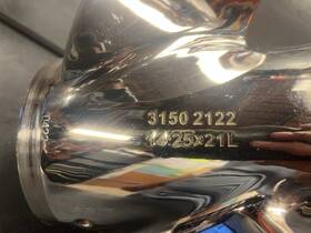 31502112 Turning Point 31502122/31502112 Express Mach3 Left Hand Stainless Steel Propeller 14.25 X 21