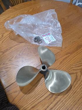 4869r Unsure 3 Blade Brass Boat Propeller 13rh Hand 1 Inch Taper Shaft Equi Poise Federal