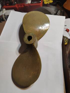8p16 Volvo Bronze Brass 2 Blade Sailboat Boat Propeller 3/4 Inch Shaft