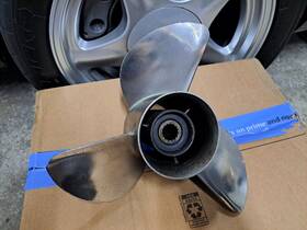 17-kl Yamaha 17kl Stainless Propeller 13 X 17 Lh Counter Rotation 15 Spline 50-130 Hp