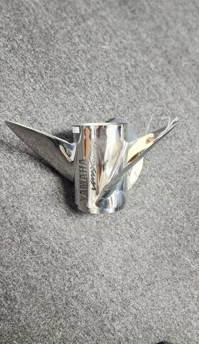 25-t1 Yamaha Vmax Series T1 Original 15-1/8 3 Blade Stainless Steel Prop