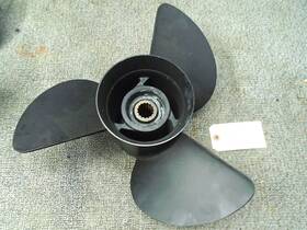 65g-45947-01-00 Yamaha Aluminum Black Painted Propeller Std Rot R/h 14 1/2 X 17p