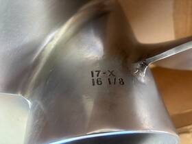 6aw-45b72-20-00 Yamaha Saltwater Series Xl4 Sds 16-1/8 X 17 Rh Stainless Prop