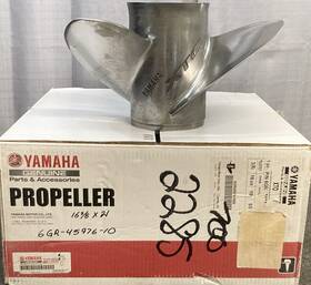 6gr-45976-20 Yamaha New Genuine Propeller Xto 3 Blade Rh 16-3/8 Inch D 21 Pitch Ss