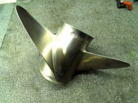 6r1-45972-a0-00 Yamaha 21-ml Left Hand Rot Stainless Propeller 14 7/8 X 21p Prop