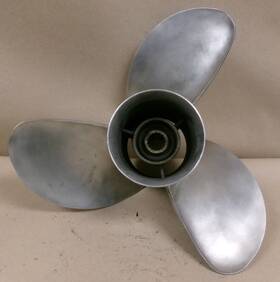 7253 Yamaha Used Oem 15 1/4 X 17 Stainless Left-hand Propeller # 17-ml
