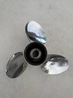Et-14219-r Yamaha Turbo-1 Stainless Steel 3 Blade Propeller