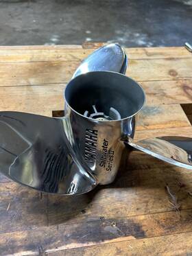 Hs14110009 Yamaha Saltwater Series Ii Boat Propeller Lh 15 1/4 X 19p Stainless
