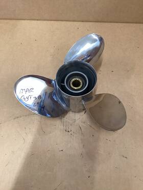 Mar-gyt3b-l4-14 Yamaha Stainless Boat Propeller Prop 13-1/4 Inch X 14 Lh Kl14 Counter Rotation