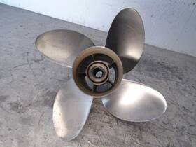 Dfs3r15pcl Yamaha Suzuki Powertech Stainless Propeller 4 Blade R/h 15.25 X 15p V6 Boat Prop