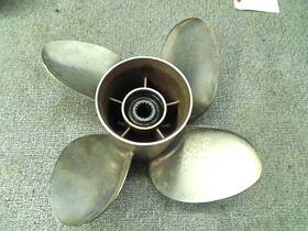 Ym200ptc4r17s Yamaha Suzuki Powertech Stainless Propeller 4 Blade R/h 14 1/2 X 17p 15 Spine